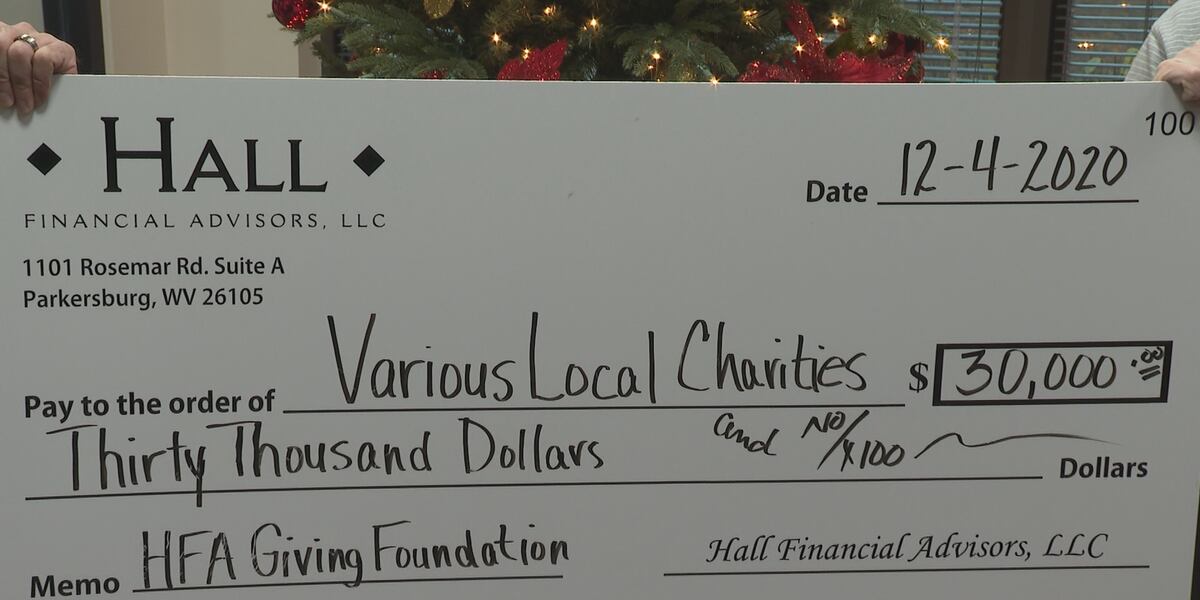 Hall Financial Code Hall Financial Advisors gives $30 thousand to various charities
