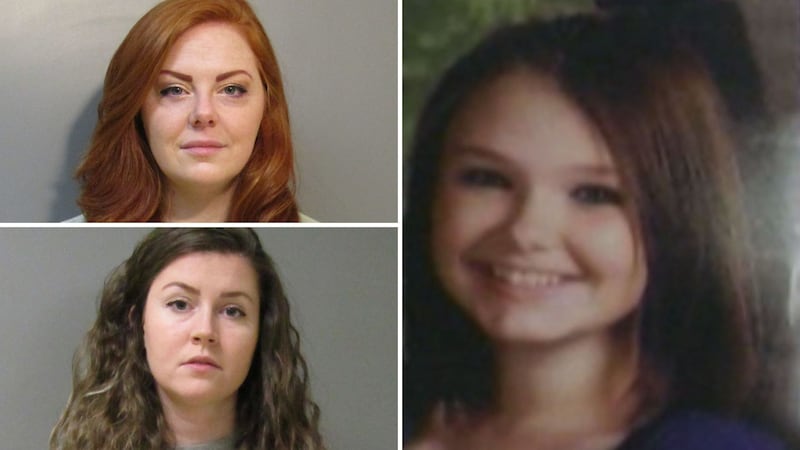 Rachel Shoaf (top left) and Shelia Eddy (bottom left) murdered Skylar Neese (right) in July 2012.
