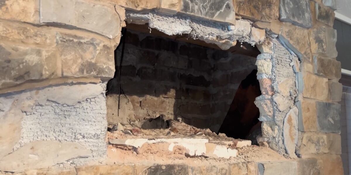 ‘He was freaking out’: Husband and wife find a man stuck in their chimney