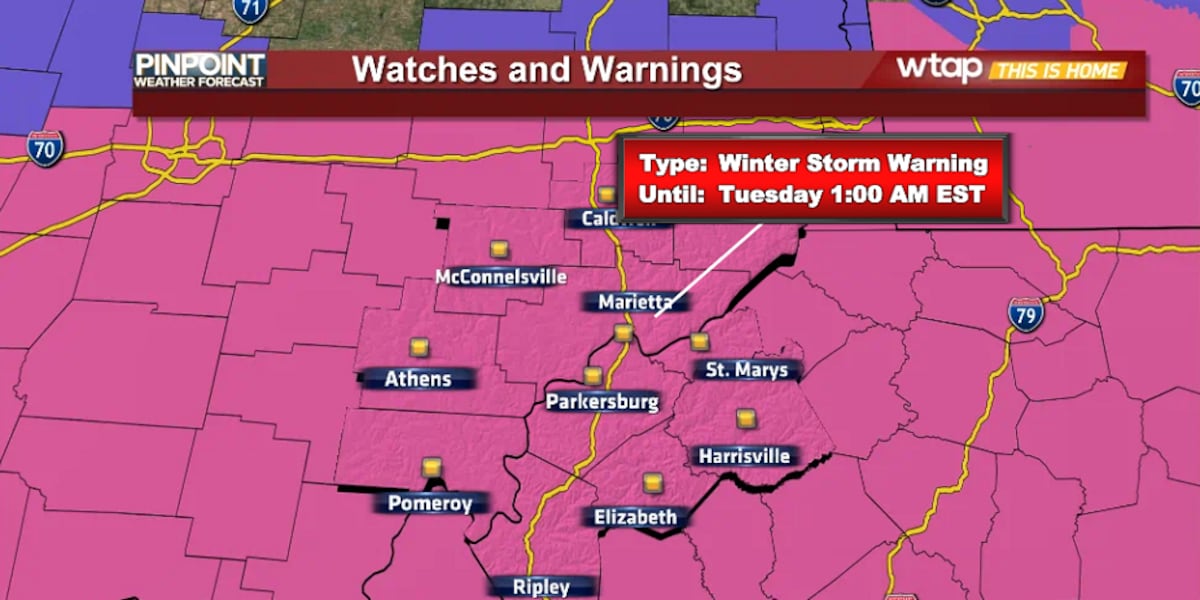 Pinpoint Alert Code Pinpoint Red Alert Day | Additional snow throughout Monday