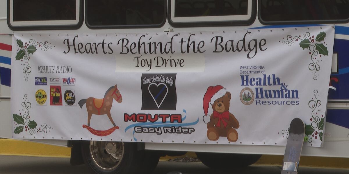 Hearts Behind the Badge toy drive held at EZ rider bus garage