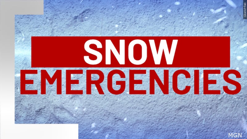 There are three levels of snow emergencies in Ohio labeled Level 1, Level 2, and Level 3.