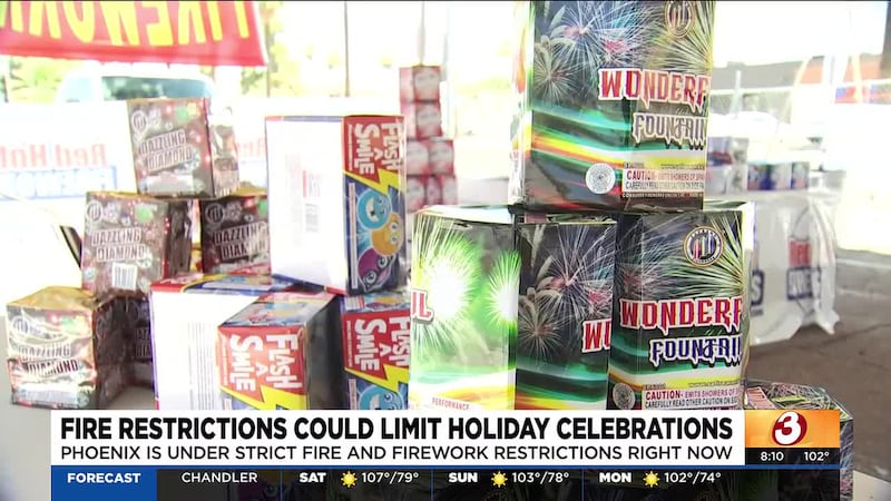 Phoenix’s Stage 1 fire restrictions could limit where people can use fireworks ahead of Fourth...
